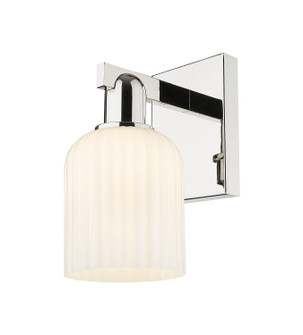 Arcadia One Light Wall Sconce in Polished Nickel (405|7161WPNG5595GWH)
