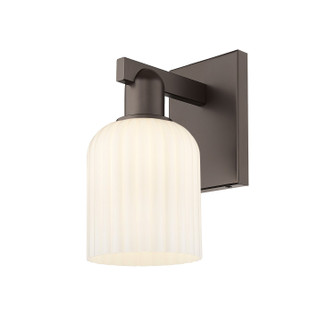 Arcadia One Light Wall Sconce in Oil Rubbed Bronze (405|7161WOBG5595GWH)