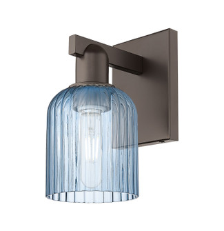 Arcadia One Light Wall Sconce in Oil Rubbed Bronze (405|7161WOBG5595BL)