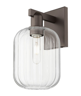 Arcadia One Light Wall Sconce in Oil Rubbed Bronze (405|7161WOBG4607CL)