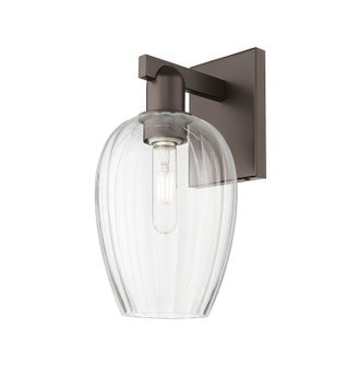 Arcadia One Light Wall Sconce in Oil Rubbed Bronze (405|7161WOBG4576CL)