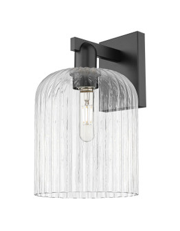 Arcadia One Light Wall Sconce in Matte Black (405|7161WBKG5598CL)