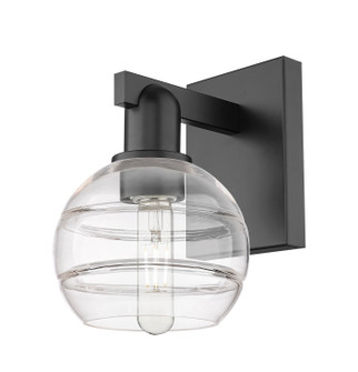 Arcadia One Light Wall Sconce in Matte Black (405|7161WBKG5566CL)