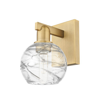 Arcadia One Light Wall Sconce in Brushed Brass (405|7161WBBG12136CL)