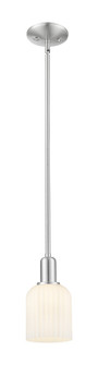 Arcadia One Light Mini Pendant in Brushed Satin Nickel (405|7161SSNG5595GWH)