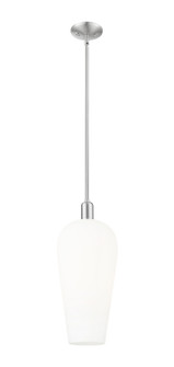 Arcadia One Light Pendant in Brushed Satin Nickel (405|7161SSNG4568WH)