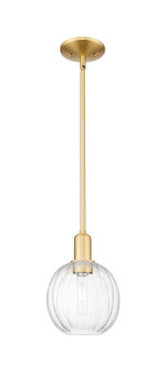Arcadia One Light Mini Pendant in Satin Gold (405|7161SSGG4587CL)