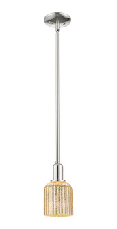 Arcadia One Light Mini Pendant in Polished Nickel (405|7161SPNG5595ME)