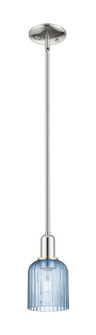 Arcadia One Light Mini Pendant in Polished Nickel (405|7161SPNG5595BL)