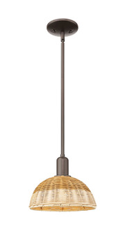 Arcadia One Light Mini Pendant in Oil Rubbed Bronze (405|7161SOBNBD29NAT)