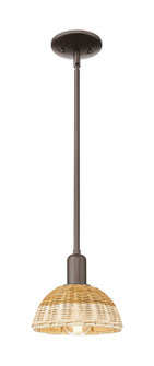 Arcadia One Light Mini Pendant in Oil Rubbed Bronze (405|7161SOBNBD275NAT)