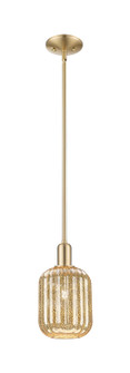 Arcadia One Light Pendant in Champagne Bronze (405|7161SCBG4607ME)