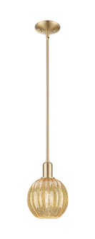 Arcadia One Light Mini Pendant in Champagne Bronze (405|7161SCBG4587ME)