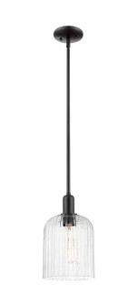 Arcadia One Light Pendant in Matte Black (405|7161SBKG5598CL)