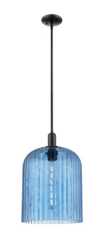 Arcadia One Light Pendant in Matte Black (405|7161SBKG55912BL)