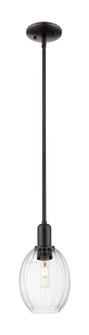 Arcadia One Light Pendant in Matte Black (405|7161SBKG4596CL)