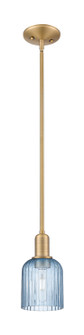 Arcadia One Light Pendant in Brushed Brass (405|7161SBBG5595BL)