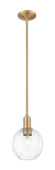 Arcadia One Light Mini Pendant in Brushed Brass (405|7161SBBG4587CL)