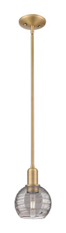 Arcadia One Light Mini Pendant in Brushed Brass (405|7161SBBG12136SM)