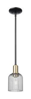 Arcadia One Light Mini Pendant in Black Antique Brass (405|7161SBABG5595SM)