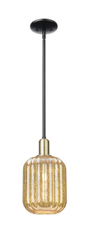 Arcadia One Light Pendant in Black Antique Brass (405|7161SBABG4607ME)