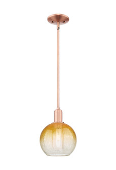 Arcadia One Light Mini Pendant in Antique Copper (405|7161SACG4838AM)