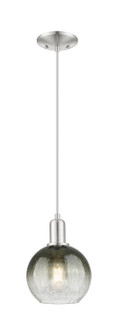 Arcadia One Light Mini Pendant in Brushed Satin Nickel (405|7161PSNG4838SL)
