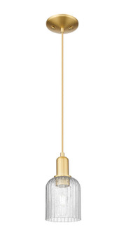 Arcadia One Light Mini Pendant in Satin Gold (405|7161PSGG5595SDY)