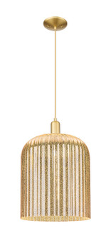 Arcadia One Light Pendant in Satin Gold (405|7161PSGG55912ME)