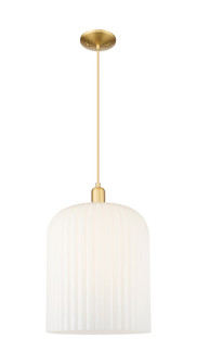 Arcadia One Light Mini Pendant in Satin Gold (405|7161PSGG55912GWH)
