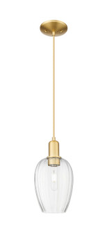 Arcadia One Light Mini Pendant in Satin Gold (405|7161PSGG4576CL)
