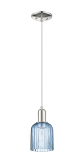 Arcadia One Light Mini Pendant in Polished Nickel (405|7161PPNG5595BL)