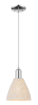 Arcadia One Light Mini Pendant in Polished Chrome (405|7161PPCNBD75NAT)