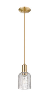 Arcadia One Light Mini Pendant in Champagne Bronze (405|7161PCBG5595CL)