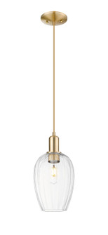 Arcadia One Light Pendant in Champagne Bronze (405|7161PCBG4576CL)
