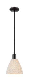 Arcadia One Light Mini Pendant in Matte Black (405|7161PBKNBD75NAT)