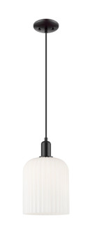 Arcadia One Light Mini Pendant in Matte Black (405|7161PBKG5598GWH)