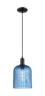 Arcadia One Light Mini Pendant in Matte Black (405|7161PBKG5598BL)