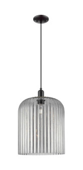 Arcadia One Light Mini Pendant in Matte Black (405|7161PBKG55912SM)