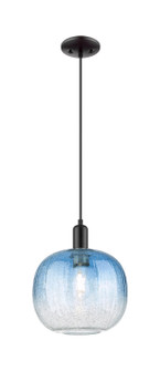 Arcadia One Light Pendant in Matte Black (405|7161PBKG48110SB)