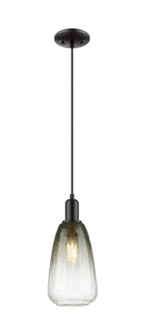 Arcadia One Light Mini Pendant in Matte Black (405|7161PBKG4806SL)