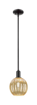 Arcadia One Light Pendant in Matte Black (405|7161PBKG4587ME)