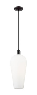 Arcadia One Light Pendant in Matte Black (405|7161PBKG4568WH)