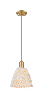 Arcadia One Light Pendant in Brushed Brass (405|7161PBBNBD9NAT)