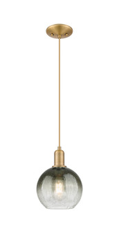Arcadia One Light Mini Pendant in Brushed Brass (405|7161PBBG4838SL)