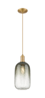 Arcadia One Light Mini Pendant in Brushed Brass (405|7161PBBG4827SL)