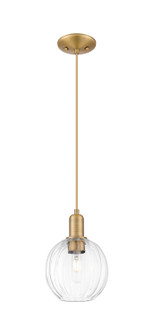Arcadia One Light Mini Pendant in Brushed Brass (405|7161PBBG4587CL)