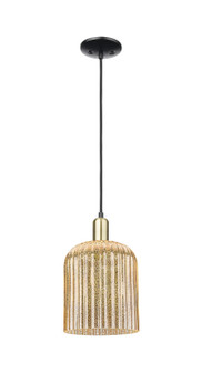 Arcadia One Light Pendant in Black Antique Brass (405|7161PBABG5598ME)