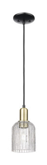 Arcadia One Light Pendant in Black Antique Brass (405|7161PBABG5595CL)