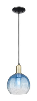 Arcadia One Light Mini Pendant in Black Antique Brass (405|7161PBABG4838SB)